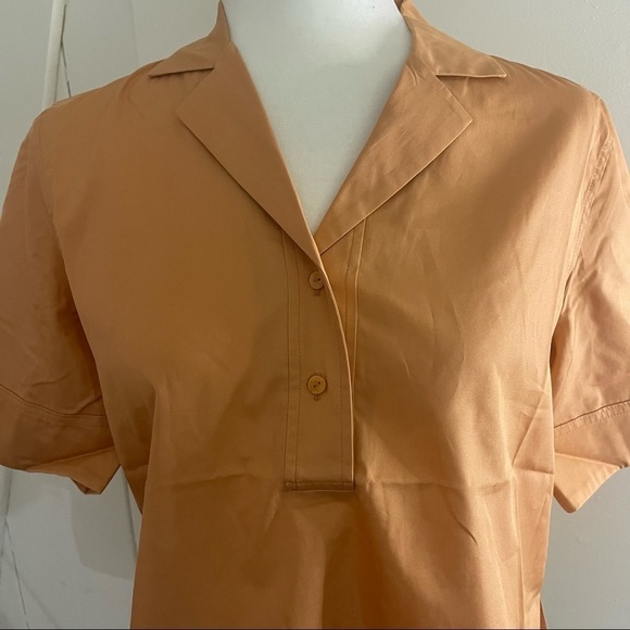CLUB Monaco Notch Collar Crop Shirt - Picture 5 of 11
